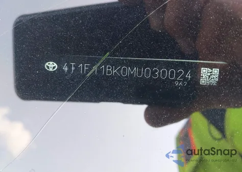 2021 Toyota Camry Xle Awd из США, поврежденный, VIN 4T1F11BK0MU030024